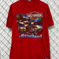Vintage 90's Harley Davidson Best Way to See The Heartland Tee Size XL