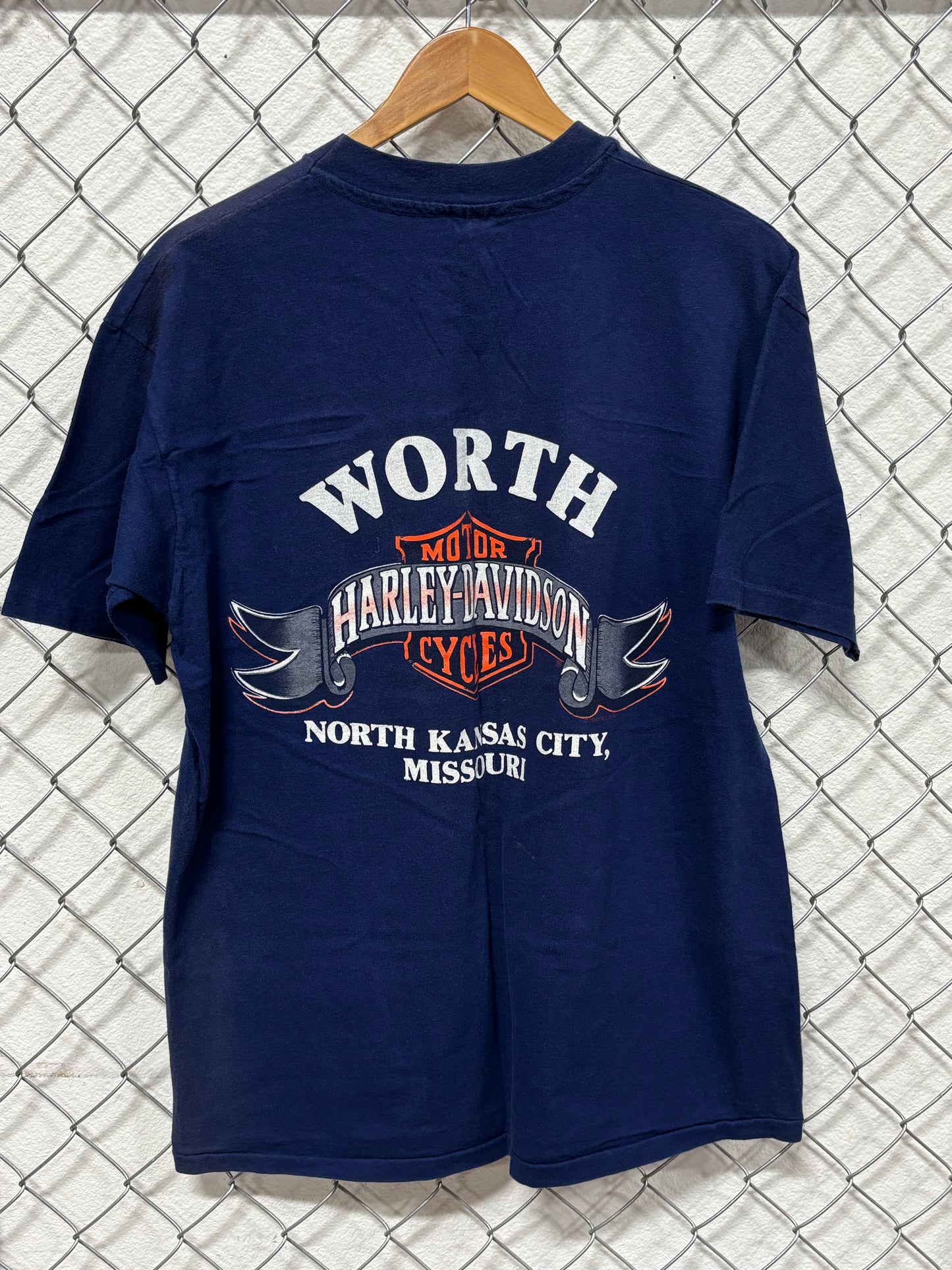 Vintage 1987 Harley Davidson Develop an Attitude Bald Eagle Tee Size XL
