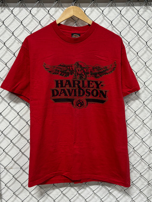 Vintage 1984 Harley Davidson Freedom Denver Colorado Eagle Tee Size XL