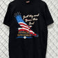 Vintage Harley Davidson Just Try and Burn This One Eagle Flag Tee Size XL