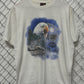 Vintage 1992 Harley Davidson Bald Eagle Lone Wolf Biker Tee Size XL