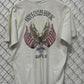 Vintage 1992 Harley Davidson Bald Eagle Lone Wolf Biker Tee Size XL