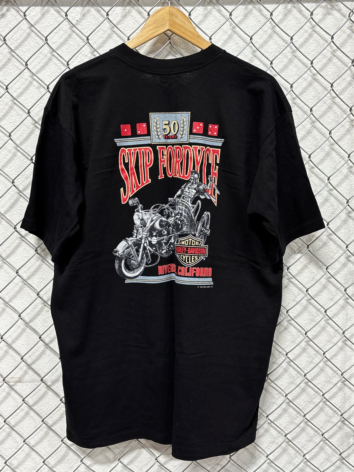 Vintage 1994 Harley Davidson Eagle Crest Holoubek Biker Tee Size XL
