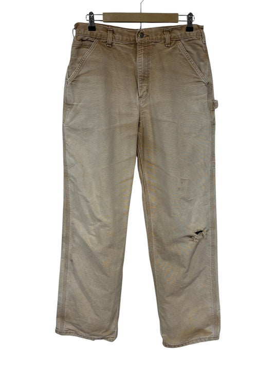 Vintage Carhartt Faded Brown Carpenter Pants Size 32x32