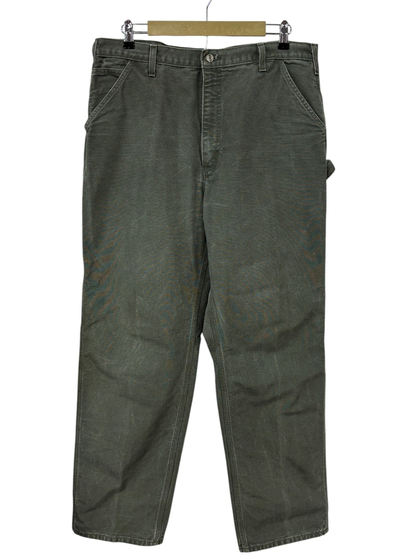 Vintage Carhartt Olive Green Carpenter Pants Size 36x32