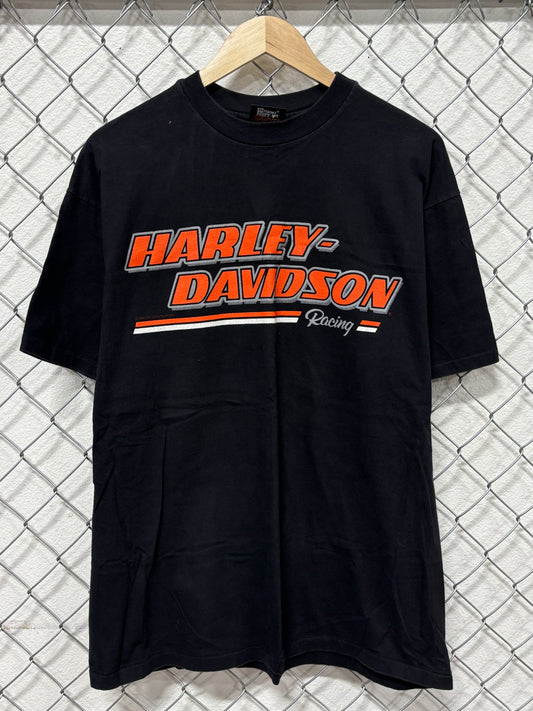 Vintage 90's Harley Davidson Motorcycle Racing Graphic Tee Size XL
