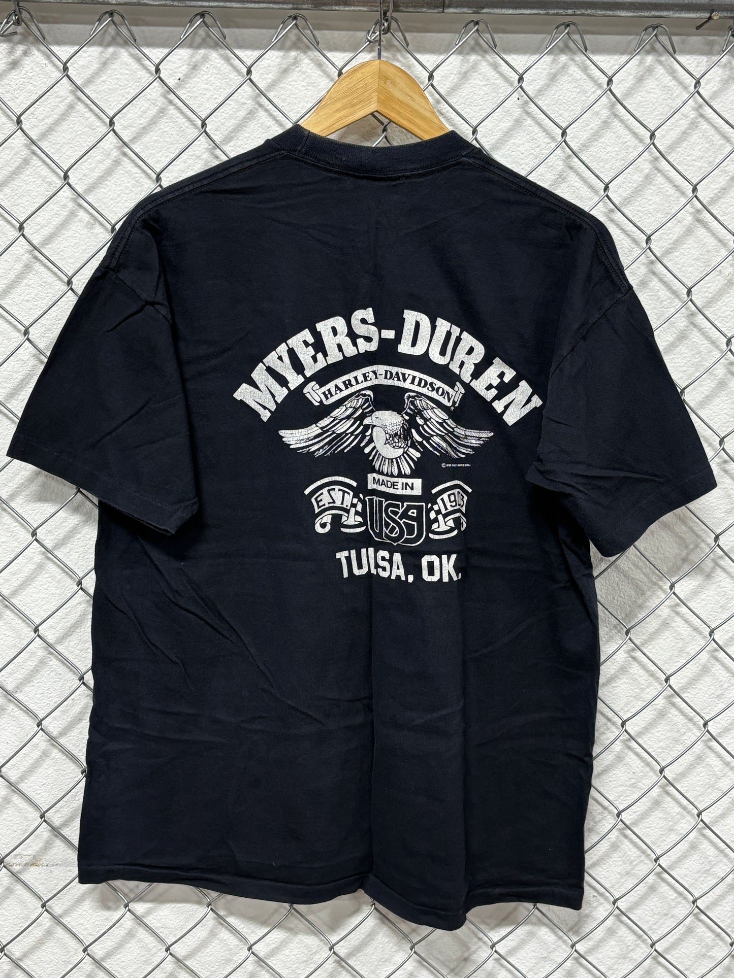 Vintage 1990 Harley Davidson Packed and Ready to Party Holoubek Tee Size XL