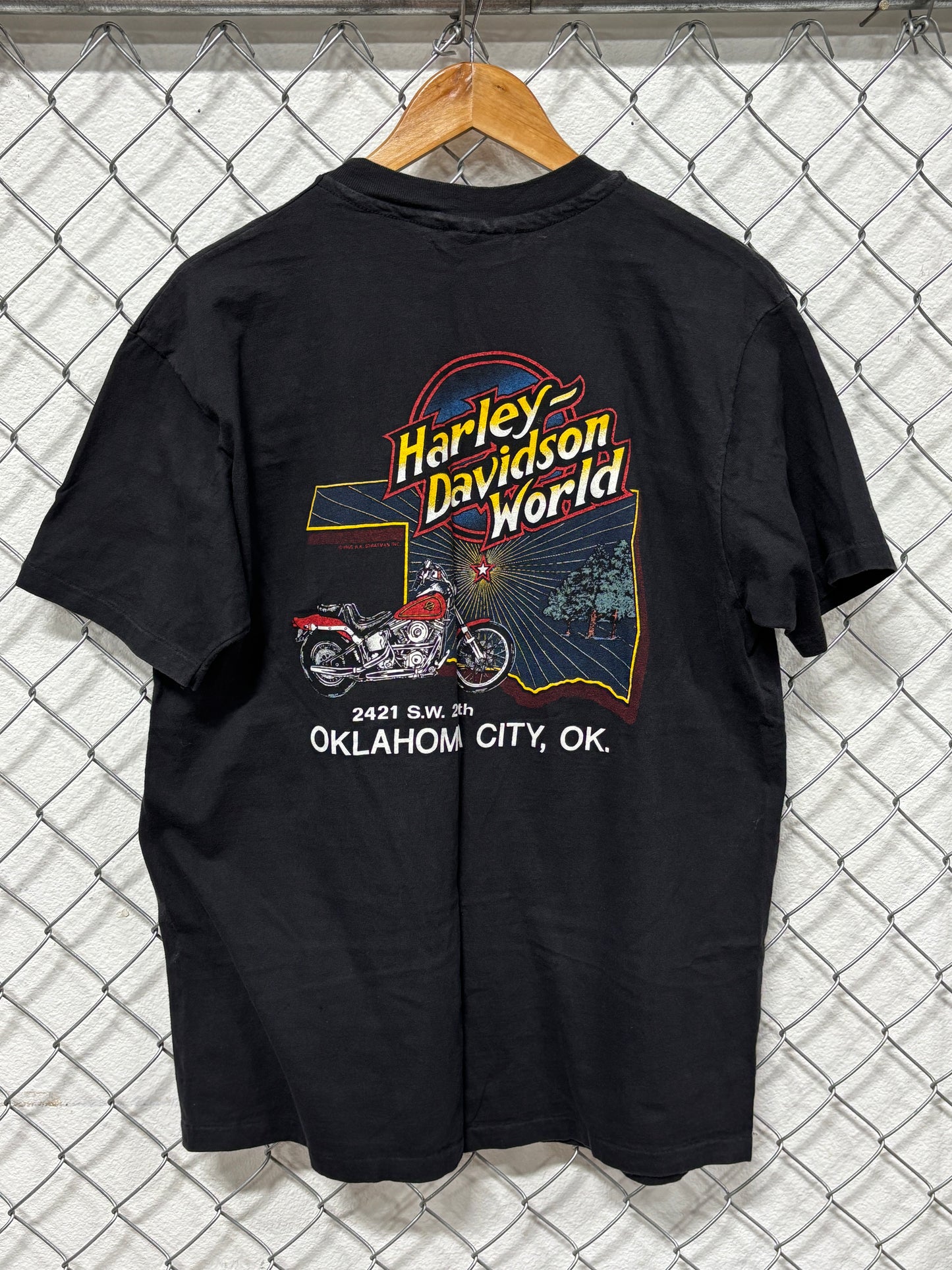 Vintage 80's Harley Davidson Official Hog Beach Patrol Biker Tee Size XL