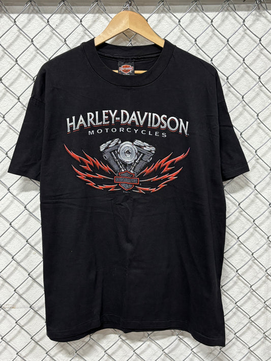 Vintage 90's Harley Davidson Motorcycles Engine California Tee Size XL