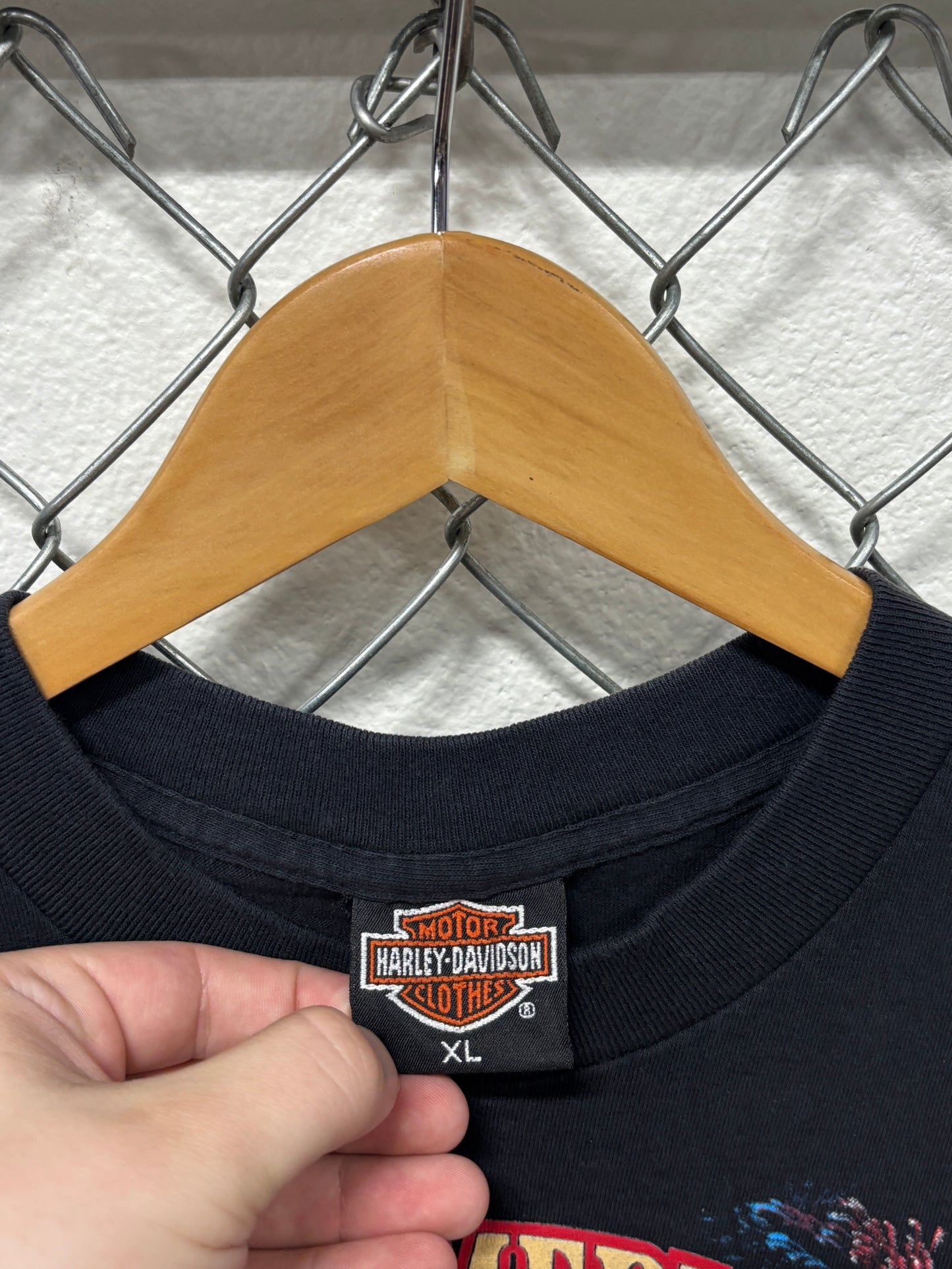 Vintage 1991 Harley Davidson Great American Freedom Machine Tee Size XL