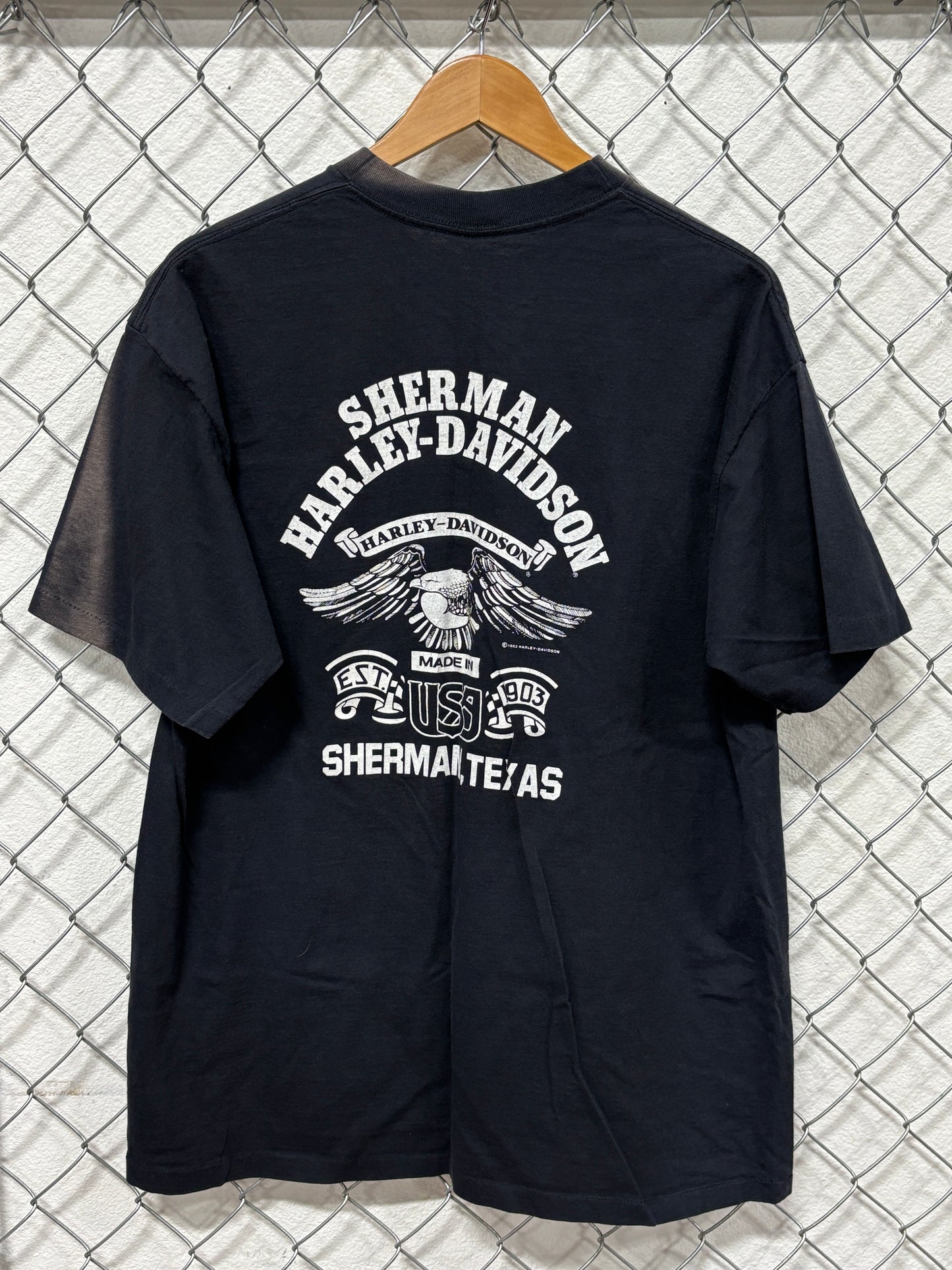 Vintage 1991 Harley Davidson Great American Freedom Machine Tee Size XL