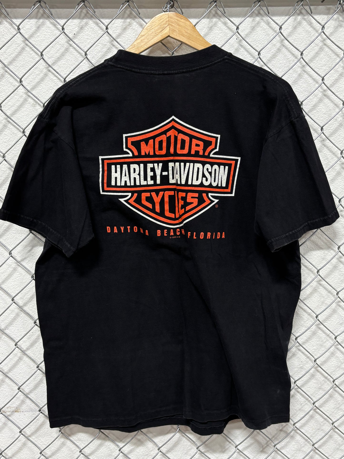 Vintage 1999 Harley Davidson Daytona Ain't Goin Down Til the Sun Tee Size XL