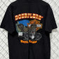 Vintage 90's Harley Davidson American Flag Bald Eagle Kansas Tee Size XL