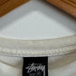 Stussy Classic Logo White Graphic Tee Size Medium