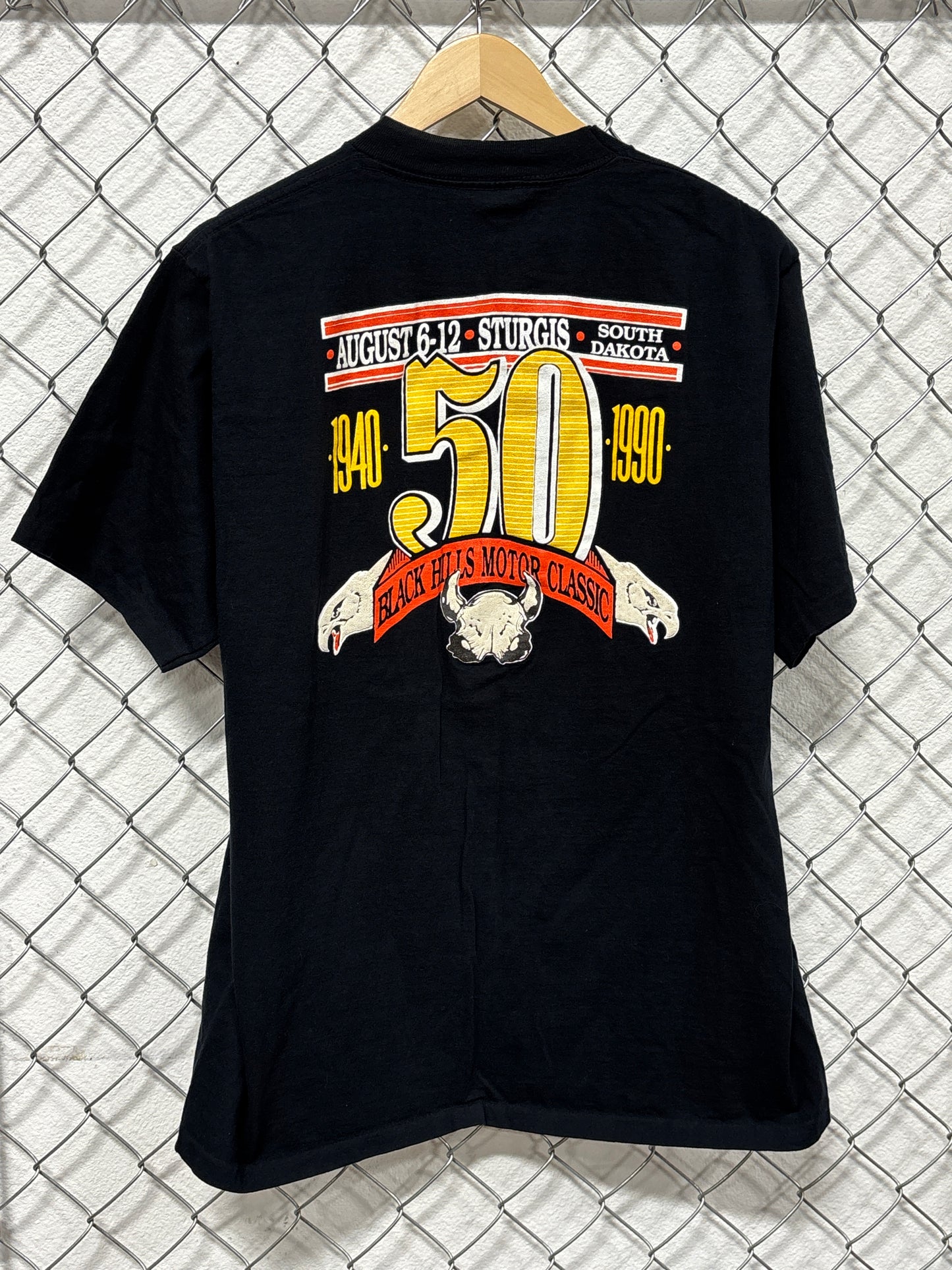 Vintage 1990 Harley Davidson Sturgis 50th Anniversary Tee Size XL