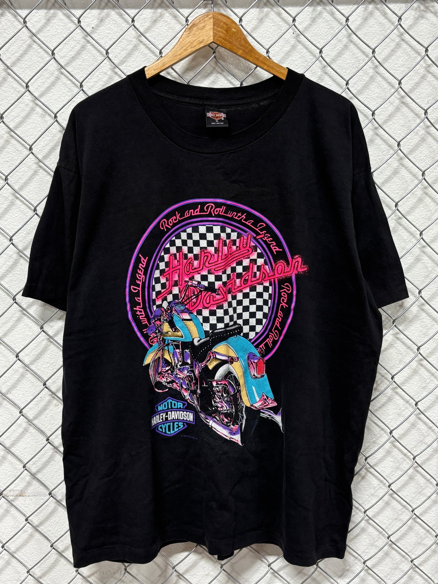Vintage 1994 Harley Davidson Rock and Roll with a Legend Biker Tee Size XL