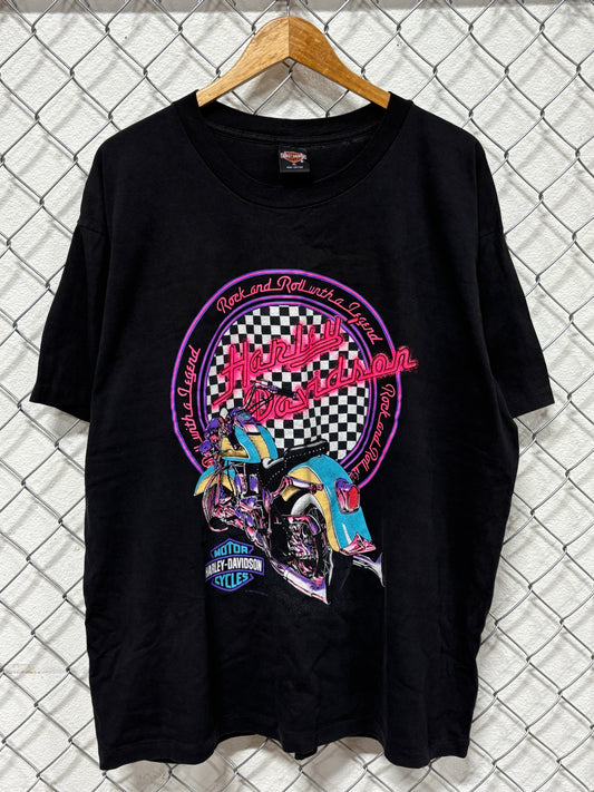 Vintage 1994 Harley Davidson Rock and Roll with a Legend Biker Tee Size XL