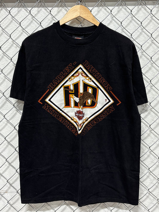 Vintage 90's Harley Davidson Milwaukee Wisconsin Tee Size XL