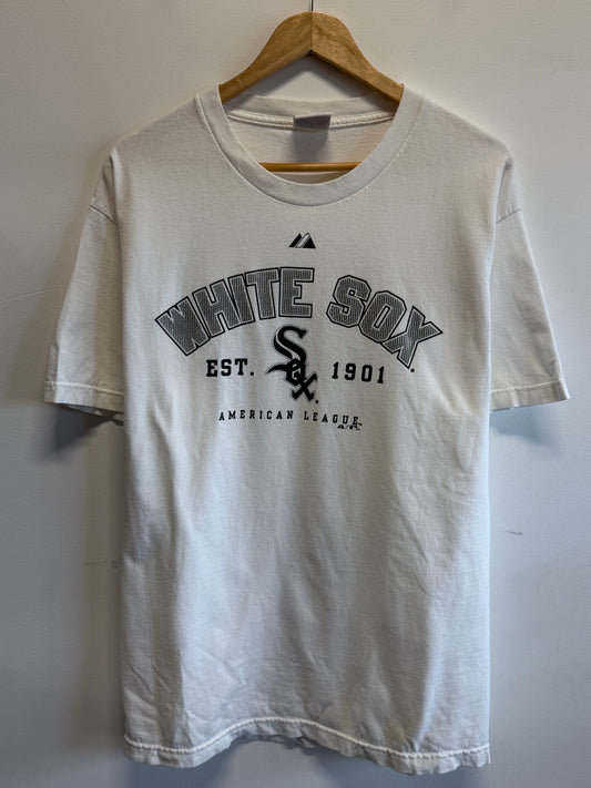 Vintage Y2K Chicago White Sox Baseball Logo Tee Size Large
