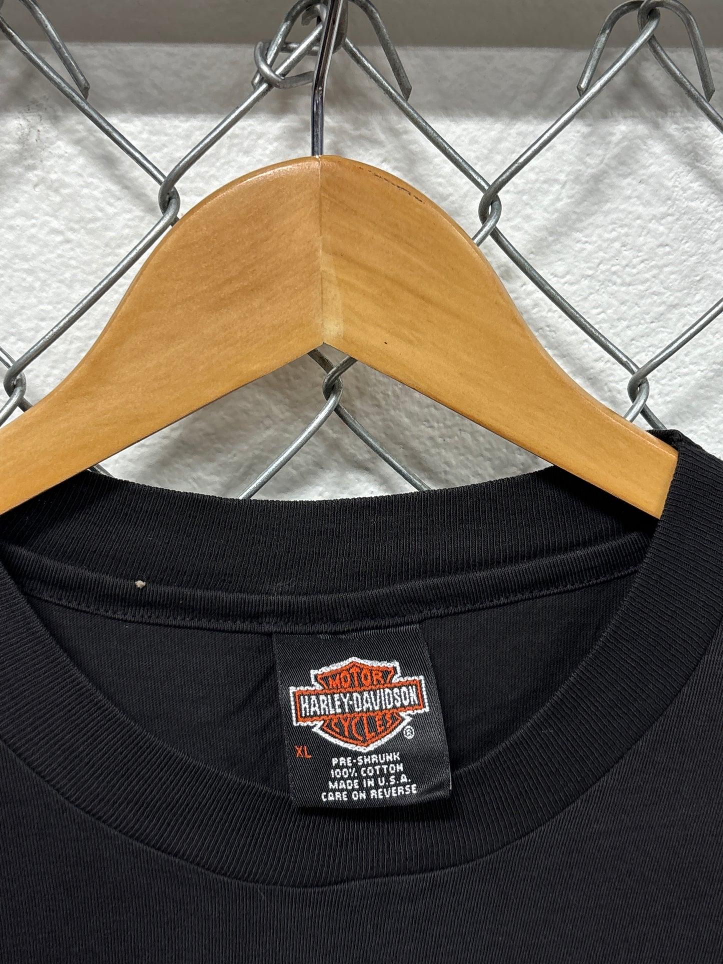 Vintage 90's Harley Davidson 1971 Super Glide Bike Graphic Tee Size XL