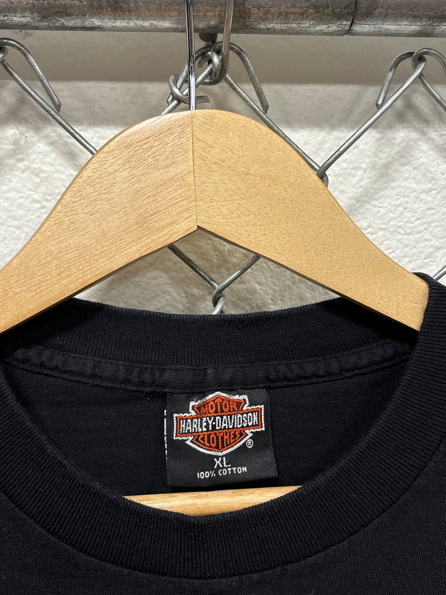 Vintage 1991 Harley Davidson Stateside Pride Holoubek Battleship Tee Size XL