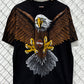 Vintage 1993 Harley Davidson Big Print Eagle Double Sided Biker Tee Size XL