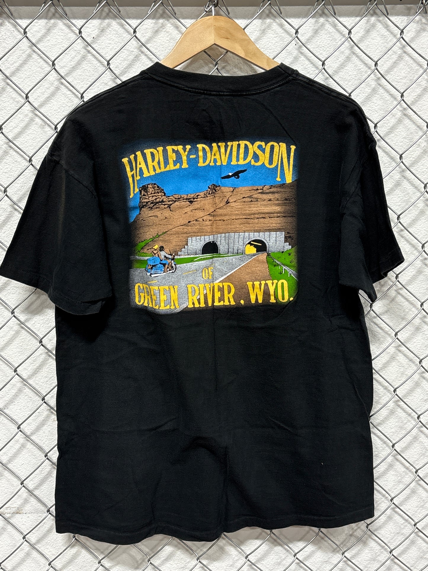 Vintage 1988 Harley Davidson 3D Emblem Leader of the Pack Tee Size XL