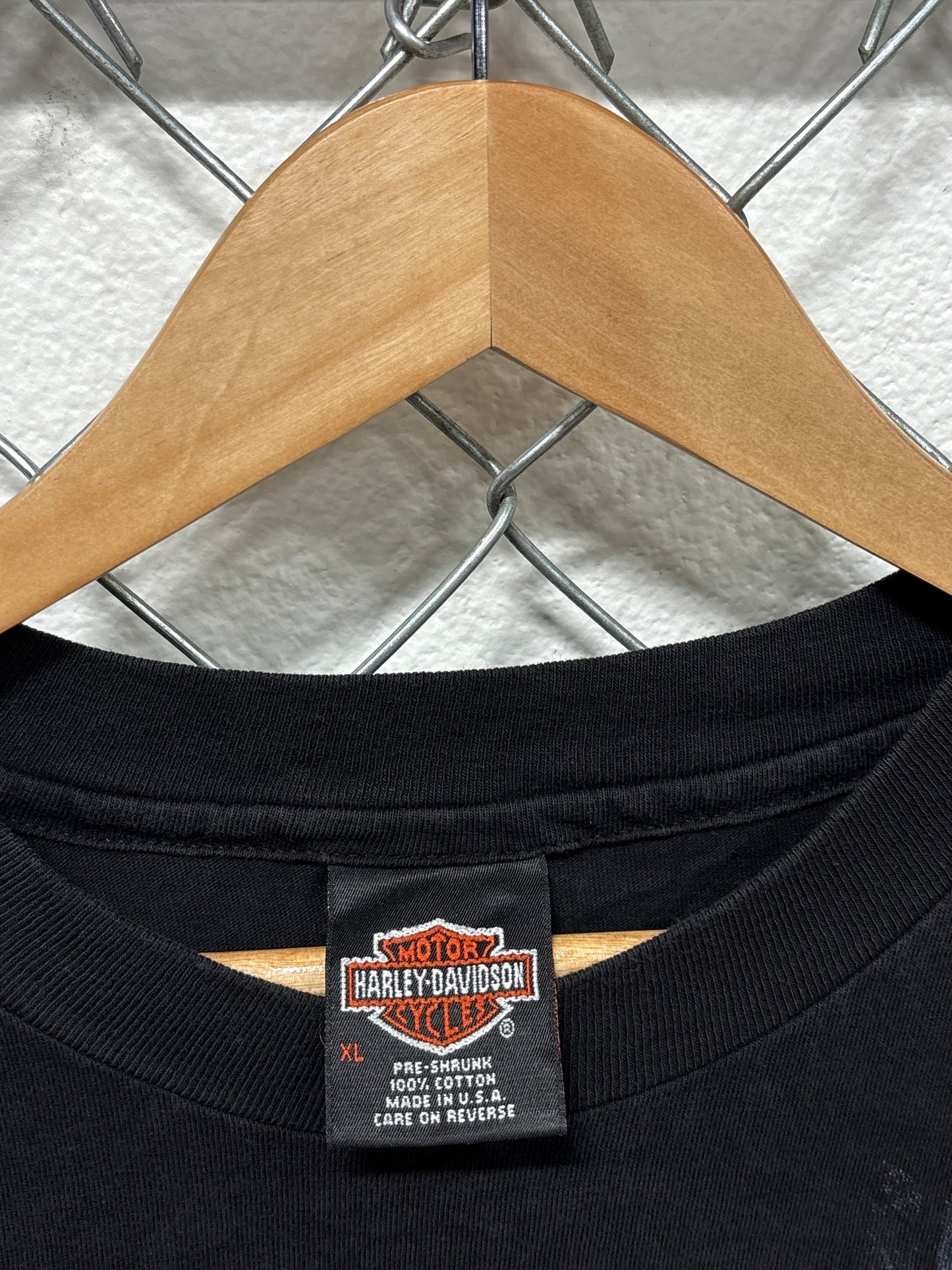 Vintage 90's Harley Davidson Makin Tracks Tire Tread Biker Tee Size XL