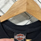 Vintage 1989 Harley Davidson Lone Wolf Holoubek Biker Graphic Tee Size XL