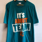 Vintage 90's Starter It's About Team Graphic Tee Size Large