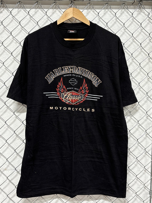 Vintage 90's Harley Davidson Motorcycles Classic San Jose Tee Size XL