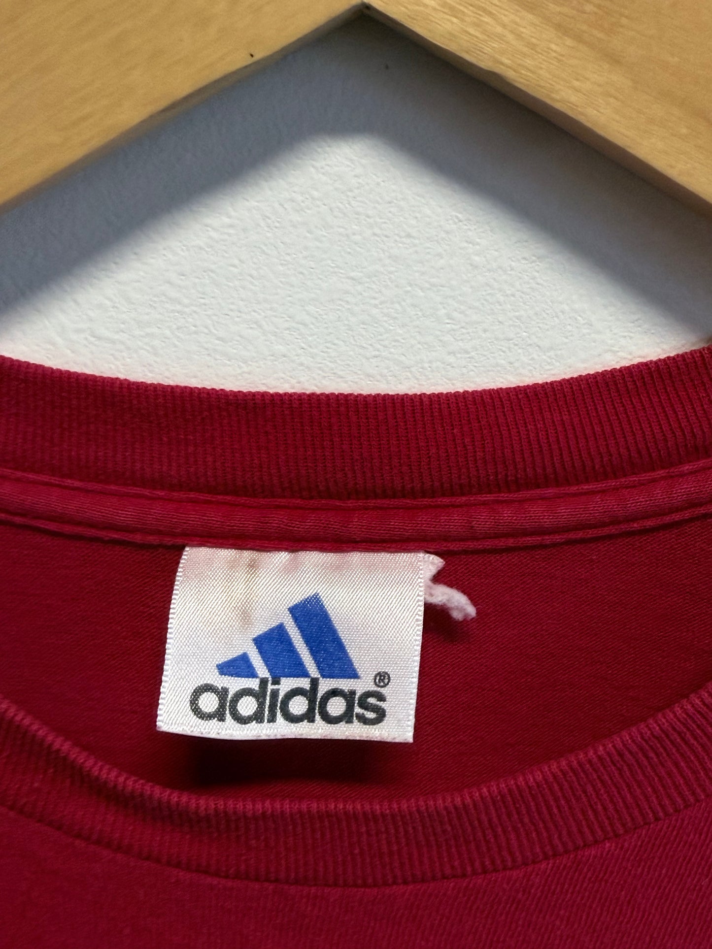 Vintage Y2K Adidas Soccer Graphic Tee Size XL