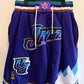 Just Don Utah Jazz Basketball Shorts Size Small