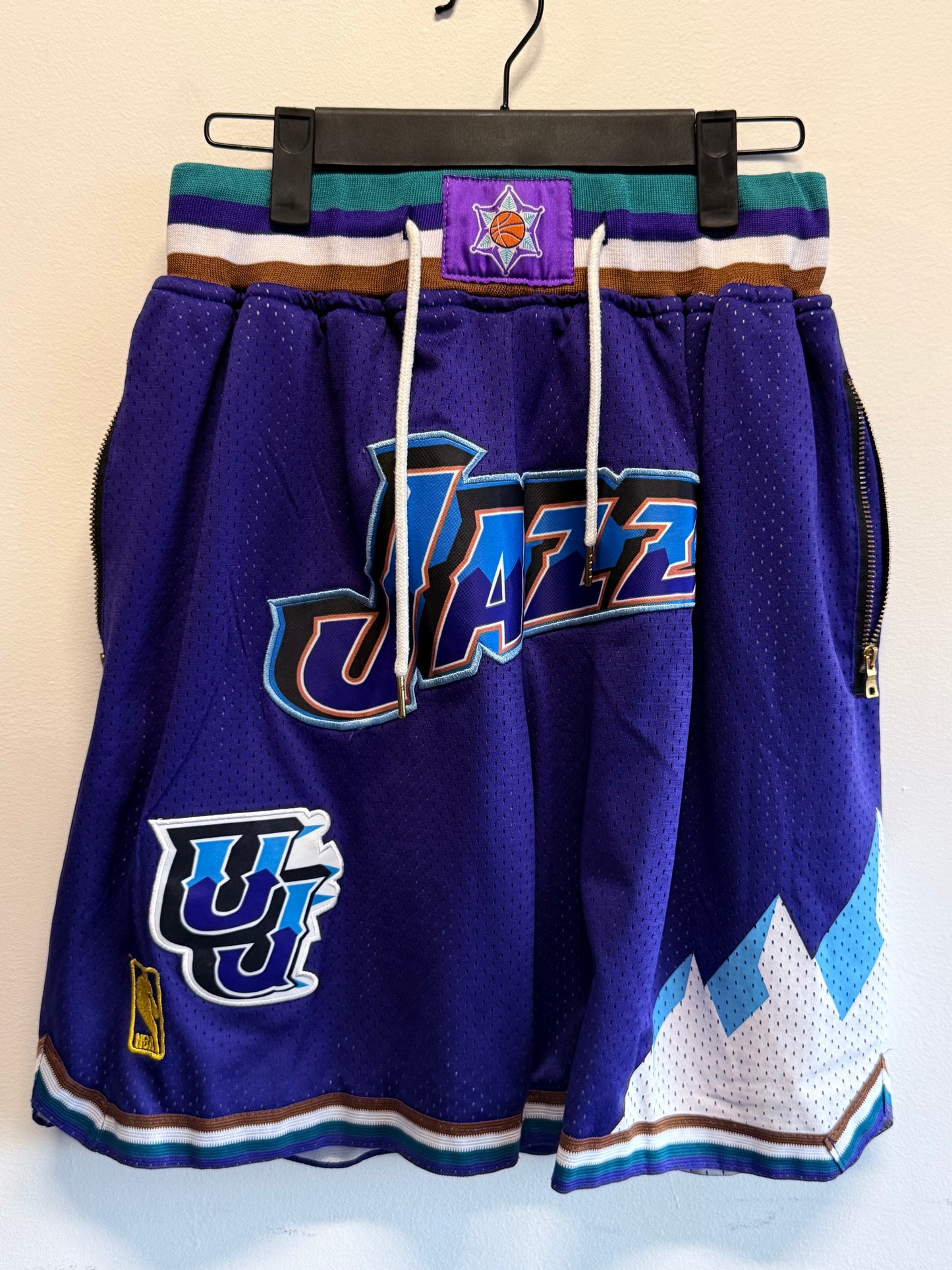 Just Don Utah Jazz Basketball Shorts Size Small