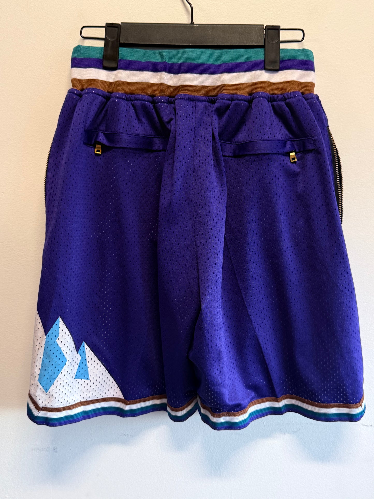 Just Don Utah Jazz Basketball Shorts Size Small