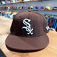 New Era Chicago White Sox Brown Fitted Hat Size 7 7/8