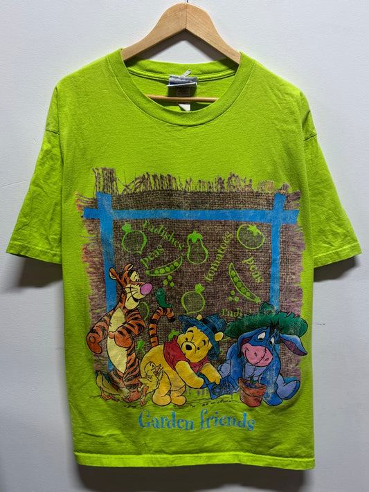 Vintage 90's Winnie the Pooh Garden Friends Cartoon Tee Size XL