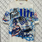 Vintage 90's NASCAR Rusty Wallace It's Time Miller Lite AOP Racing Tee Size XL