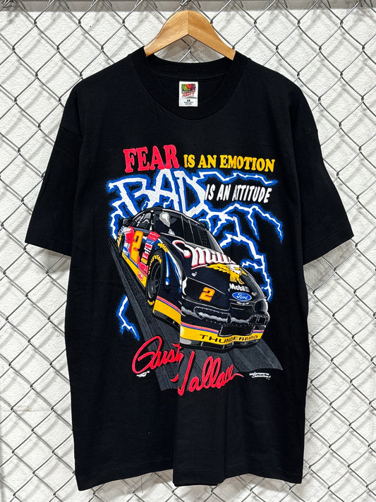 Vintage 90's NASCAR Fear is an Emotion Bad is an Attitude Racing Tee Size XL