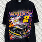 Vintage 90's NASCAR Rusty Wallace Miller Racing Big Print AOP Tee Size XL