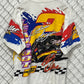 Vintage 90's NASCAR Rusty Wallace Lite on the Car Heavy on Pedal AOP Tee Size XL