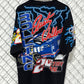 Vintage 90's NASCAR Rusty Wallace Rolling Thunder Lightning AOP Tee Size XL