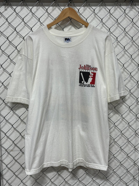 Vintage 90's Big Johnson Baseball Funny Graphic Tee Size XL