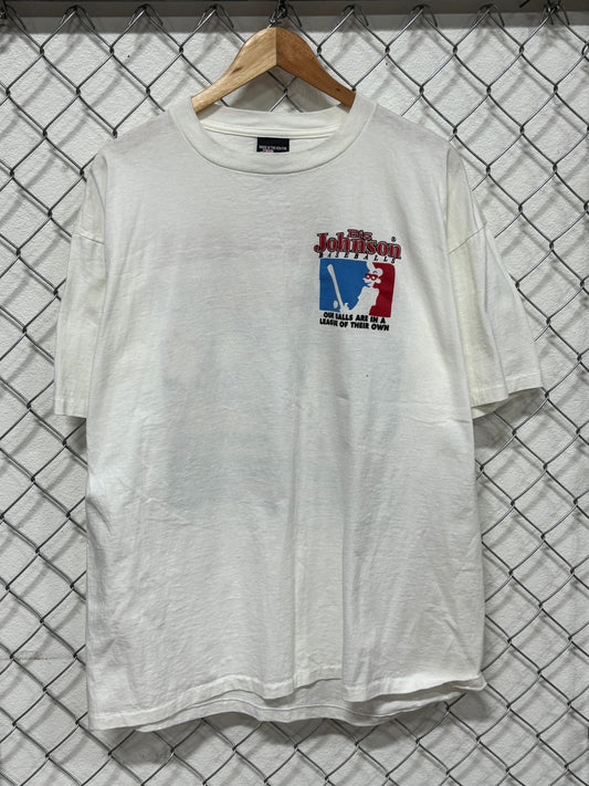 Vintage 90's Big Johnson Baseballs Funny Graphic Tee Size XL