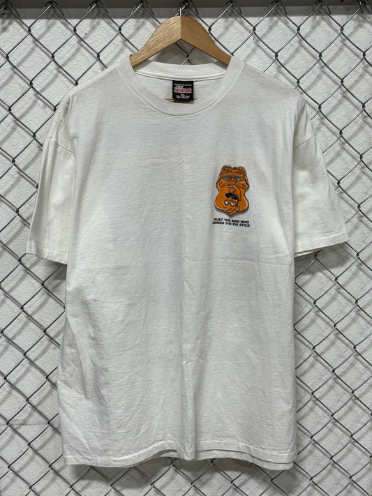 Vintage 90's Big Johnson Nightsticks Police Funny Graphic Tee Size XL