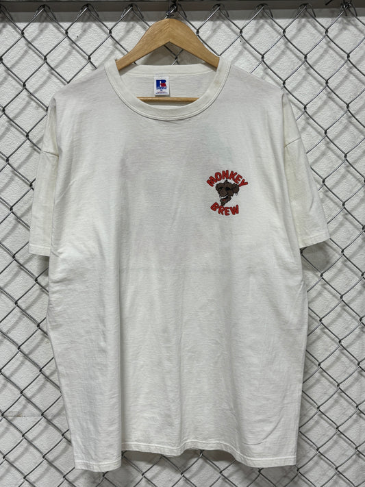 Vintage 90's Monkey Brew Drinkin Monkey Gettin Funky Tee Size XL