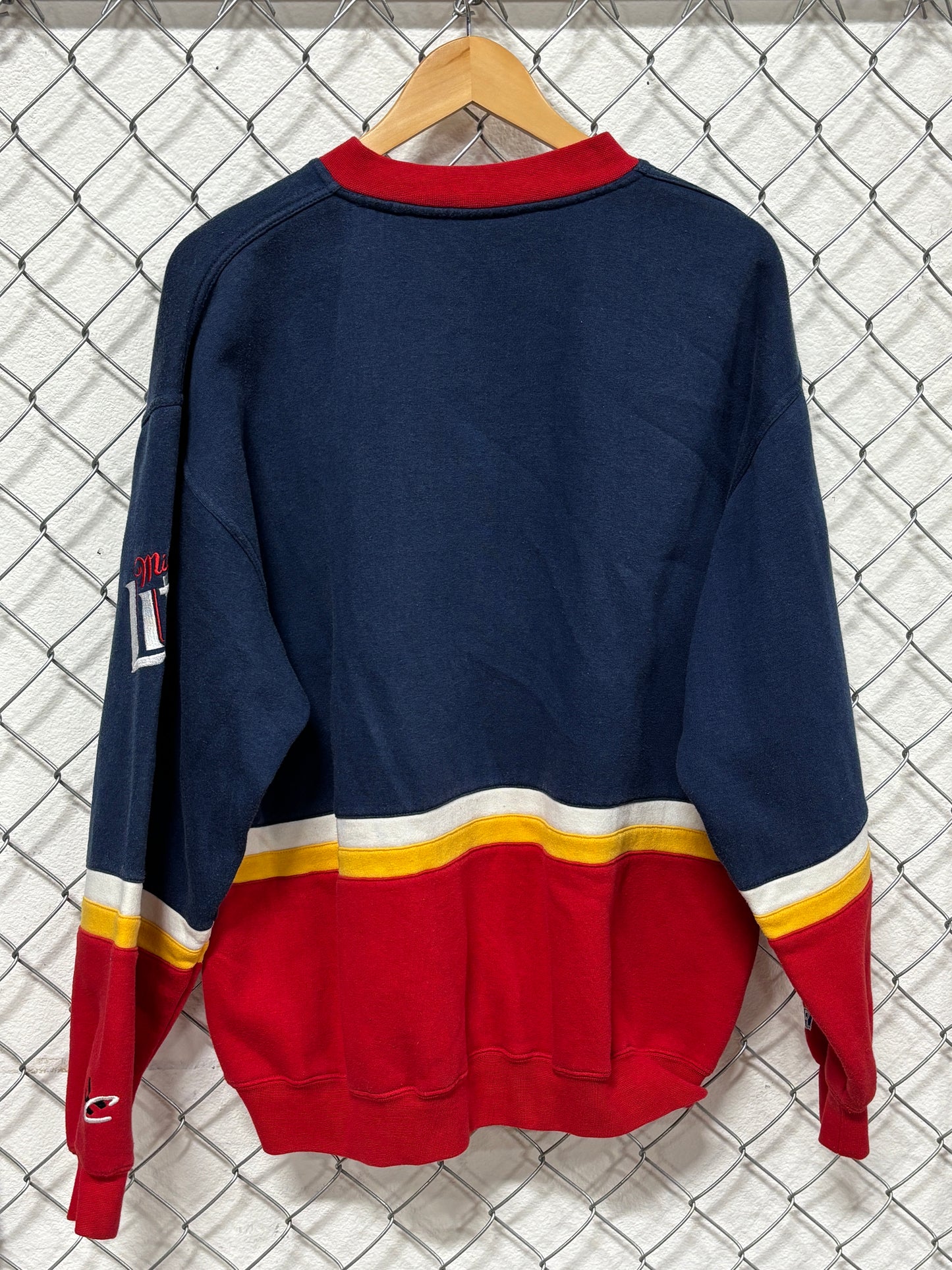 Vintage 90's NASCAR Miller Lite Rusty Wallace Racing Sweater Size Large