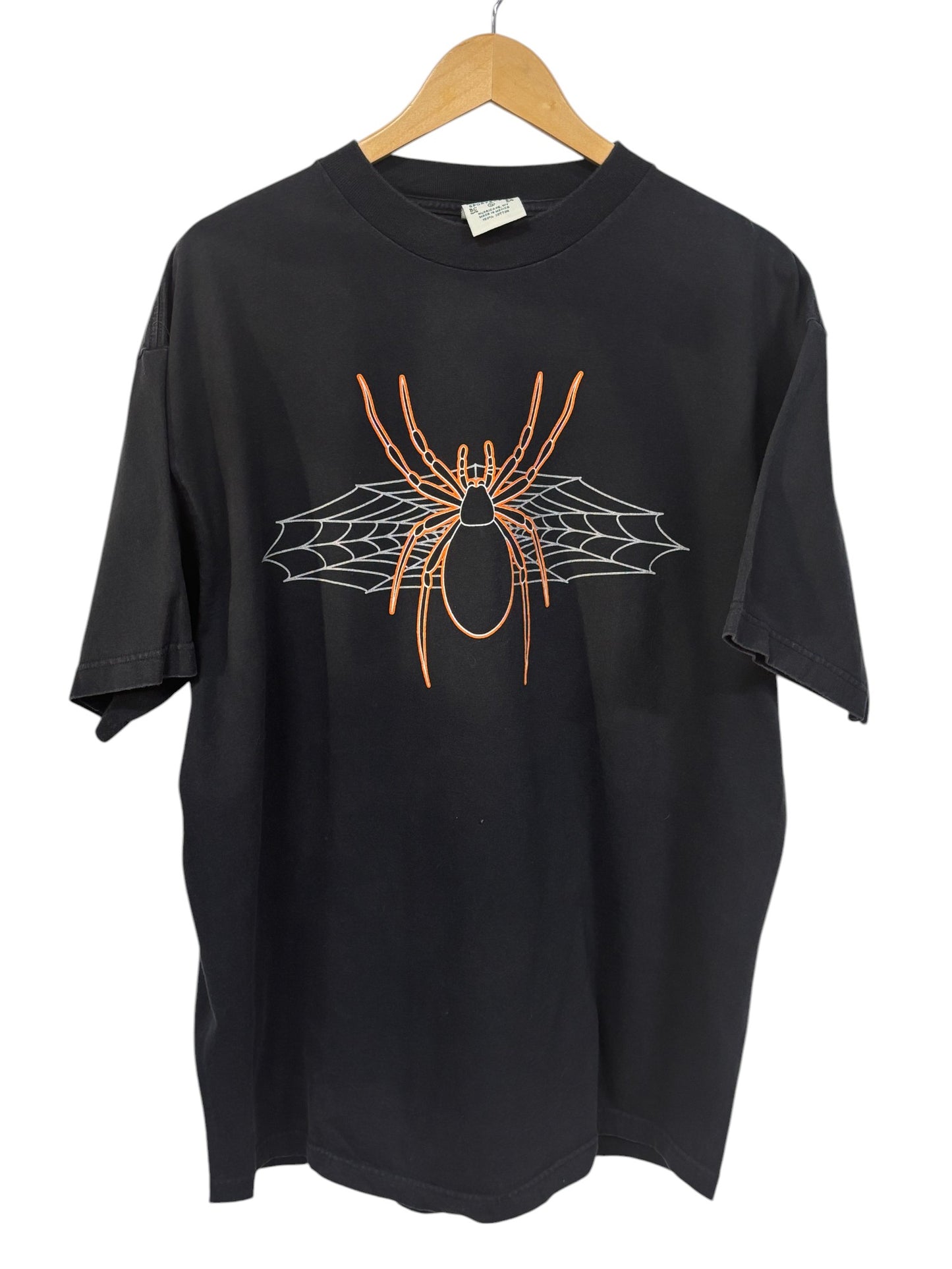 Vintage Halloween Spider Graphic Tee Size XL