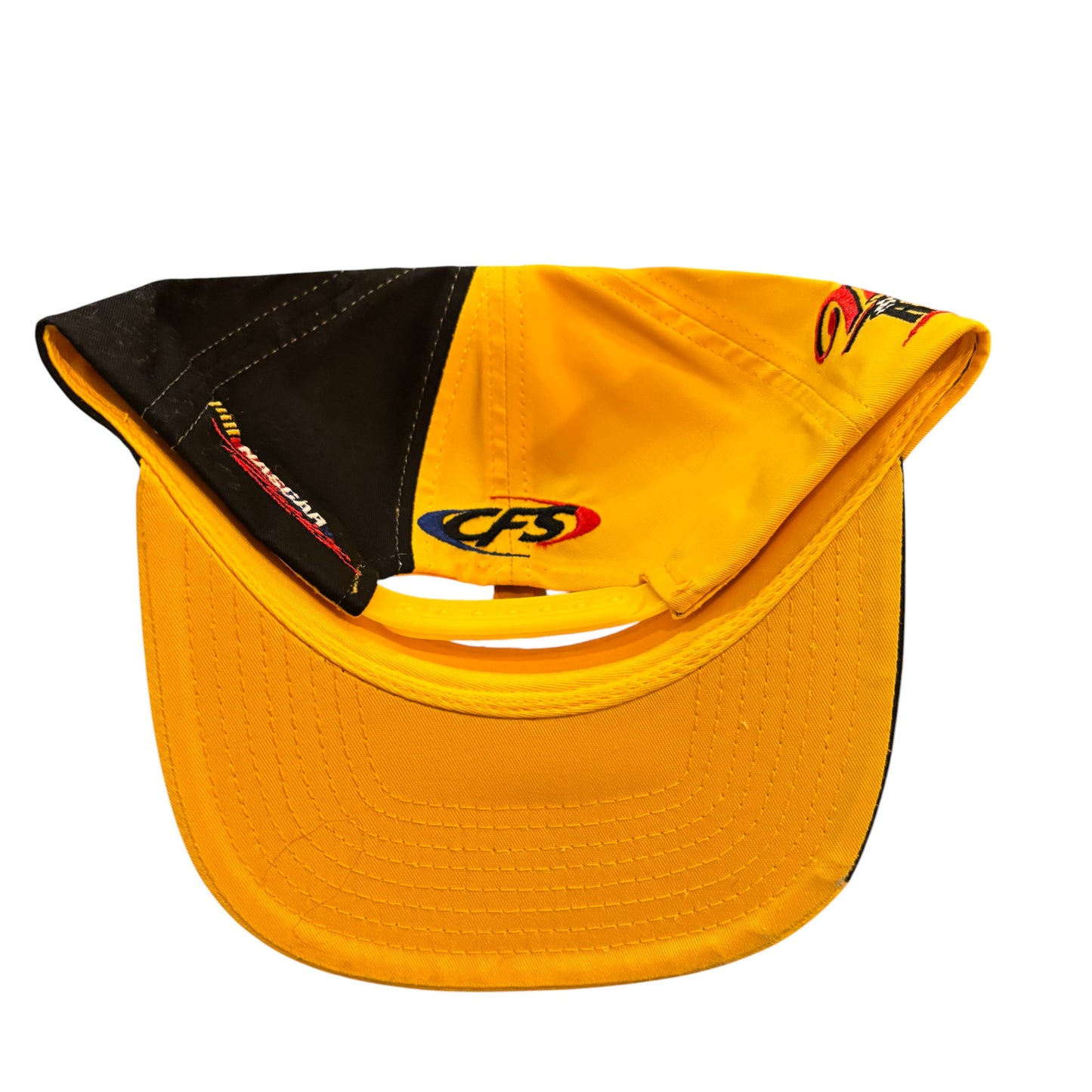 Vintage 90's NASCAR Rusty Wallace Black Yellow Racing Hat