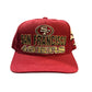 Vintage 90's San Francisco 49ers Old English Blockhead Snapback Hat
